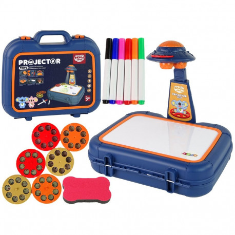 Tablica Projektor W Walizce Niebieski Obrazki