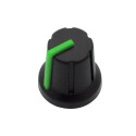 8688# Potentsiomeetri nupp n-1 võll 6mm roheline 16mm (20 tk.)