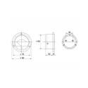 51-050# Analoog Ampermeeter Ümmargune 5A + Boshunt