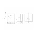 51-630# Miernik analogowy voltomierz kwadrat mini 30v