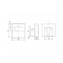 51-505# Analoogvoolumõõtja ruudukujuline mini 5A + šunt