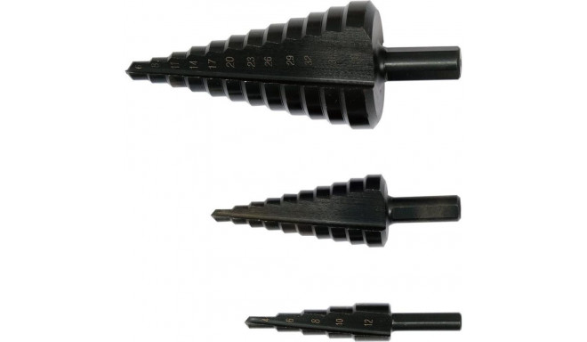 3 tk. astmelised puurid YT-44732 YATO