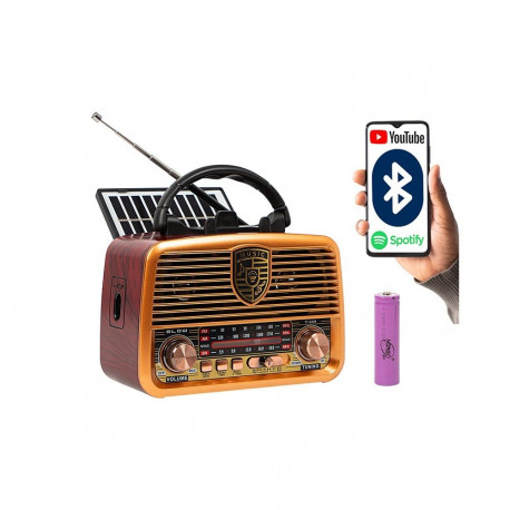 Analoograadio RA10 AM/FM päikesetoitega