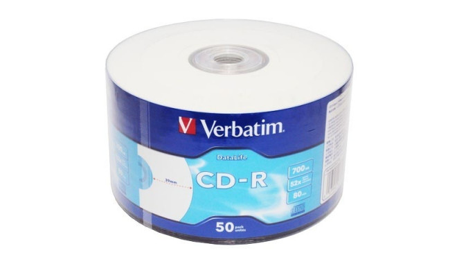 Verbatim CD-R Printable 700MB 52x 50tk spindle (43794)