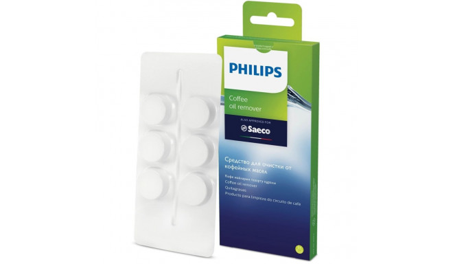 Puhastustabletid Philips Saeco CA6704 Loputustabletid espressomasinatele (6tk) kohviõli eemaldamise 