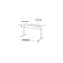 Adjustable Height Table Up Up Loki White