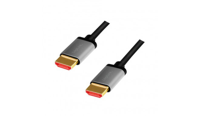 LogiLink CHA0105 HDMI cable 2 m HDMI Type A (Standard) Black, Grey