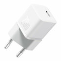 Baseus Gan5 Fast Charger(Mini) 1C 20W Smartphone, Universal White AC Fast charging Indoor