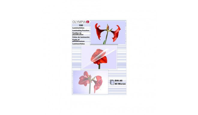 Olympia 1x100 DIN A6 80 micron laminator pouch 100 pc(s)