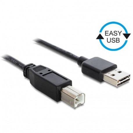 DeLOCK 2m USB 2.0 A - B m/m USB cable USB A USB B Black
