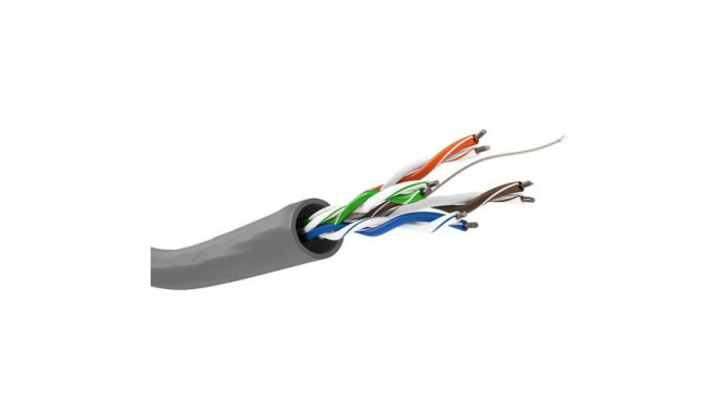 Goobay CAT 5e Network Cable, U/UTP, grey, 100 m