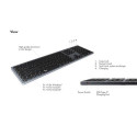KeySonic KSK-8023BTRF keyboard Universal Bluetooth QWERTZ German Anthracite, Black