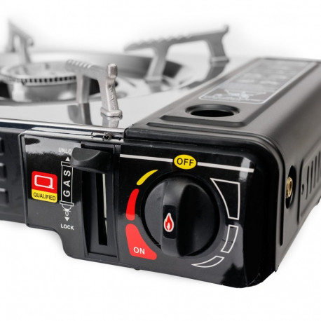 PLATINET CAMPING COOKING STOVE 2 BURNER BLACK [46135]