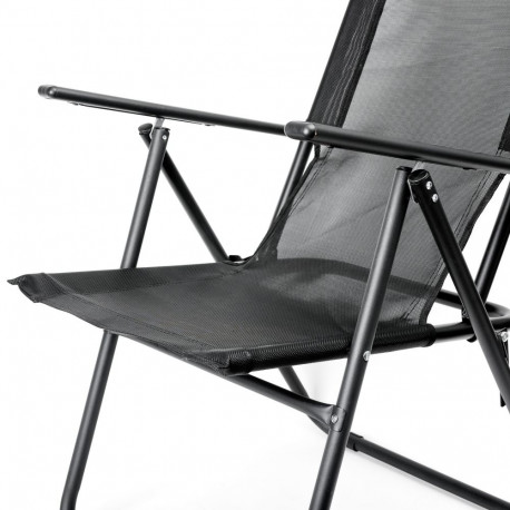 PLATINET CAMPING CHAIR 62X45X102 CM BLACK [46140]
