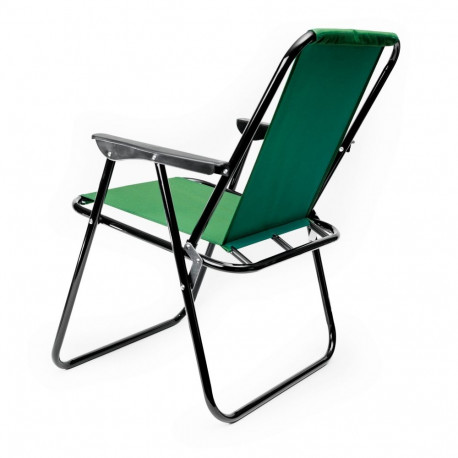 PLATINET CAMPING FOLDING CHAIR 52X44X75 CM BLACK GREEN [45911]