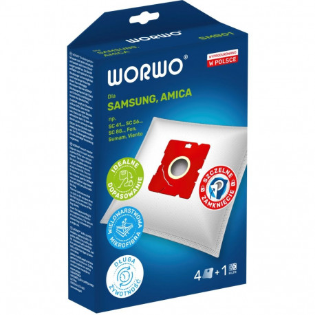 Vacuum bags WORWO SAMSUNG VP-95B / set 4 + filter / SMB01