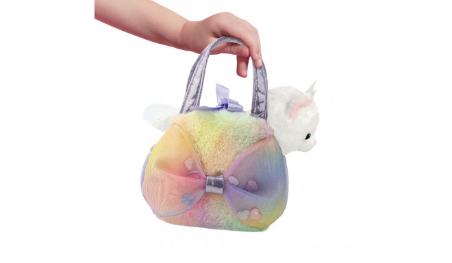 AURORA Fancy Pals plush toy cat in a bag, 20 cm
