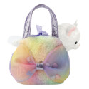 AURORA Fancy Pals plush toy cat in a bag, 20 cm