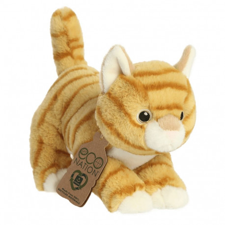 AURORA Eco Nation Plush Orange Tabby, 15 cm
