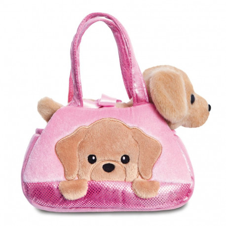AURORA Fancy Pals plush toy labrador in a bag, 20 cm