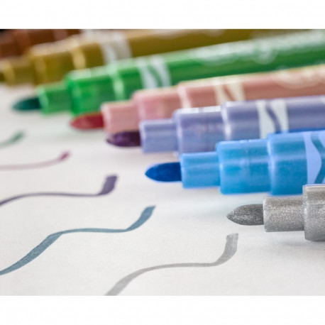 CRAYOLA Metallikvärvi markerid, 6 tk