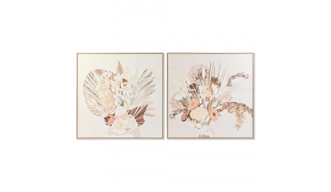 Canvas DKD Home Decor polystyrene Canvas 100 x 4 x 100 cm