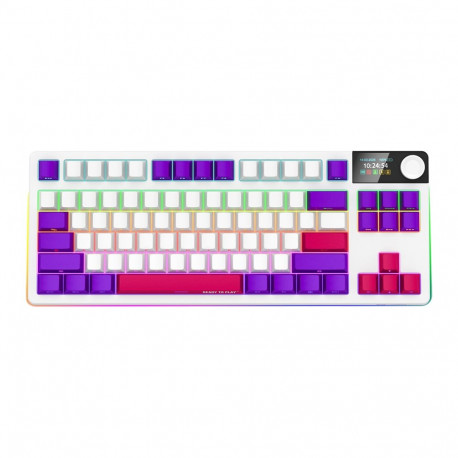 LORGAR KBP70TKLW, Wireless TKL Mechanical Gaming Keyboard Pro, White, EN layout
