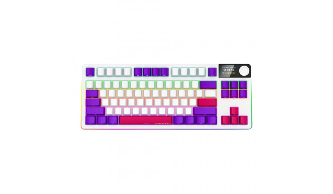 LORGAR KBP70TKLW, Wireless TKL Mechanical Gaming Keyboard Pro, White, EN layout