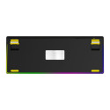 LORGAR KBP70TKLW, Wireless TKL Mechanical Gaming Keyboard Pro, Black/yellow, EN layout