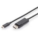 "DIGITUS USB C Adapterkabel Typ C -DP 32.4GB St/St 2.0m. sw"