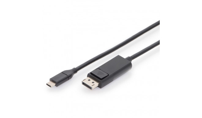 "DIGITUS USB C Adapterkabel Typ C -DP 32,4GB St/St 2.0m, sw"