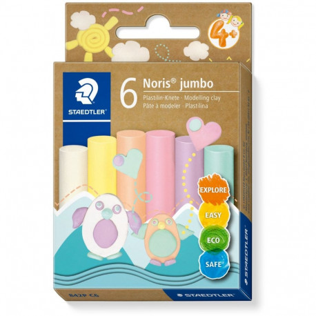 "STAEDTLER Plastilin-Knete Noris Jumbo pastel"
