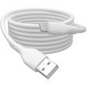 "DIGITUS USB 2.0 Kabel Typ A-Lightning Silikon 1m MFI weiß"