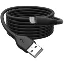 "DIGITUS USB 2.0 Kabel Typ A-Lightning Silikon 2m MFI schwarz"