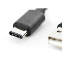 "DIGITUS USB 2.0 Verbindungskabel Typ C -A St/St 1.8m. sw"