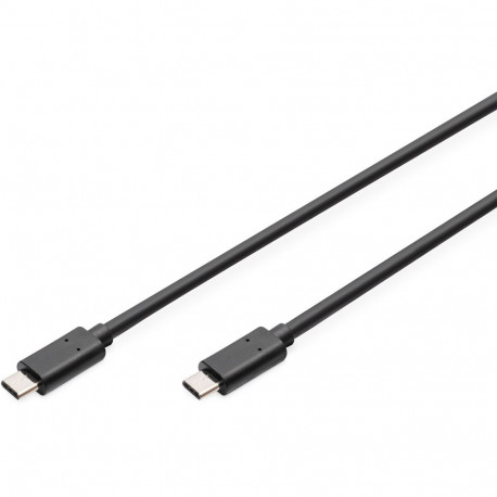 "DIGITUS USB 2.0 Anschlusskabel Typ C -C M/M 3.0m, sw"