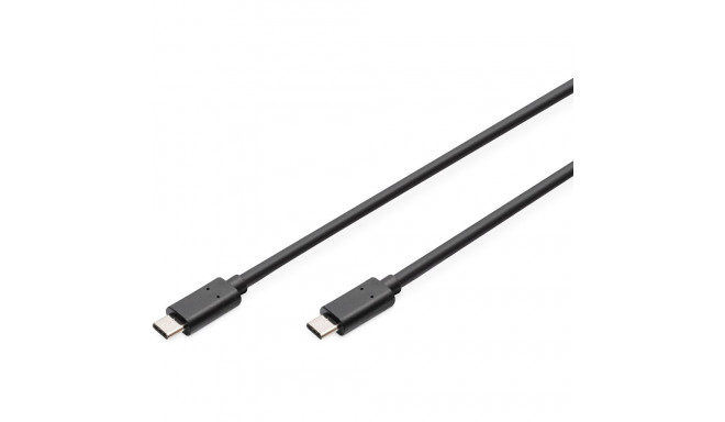 "DIGITUS USB 2.0 Anschlusskabel Typ C -C St/St 1.0m. sw"