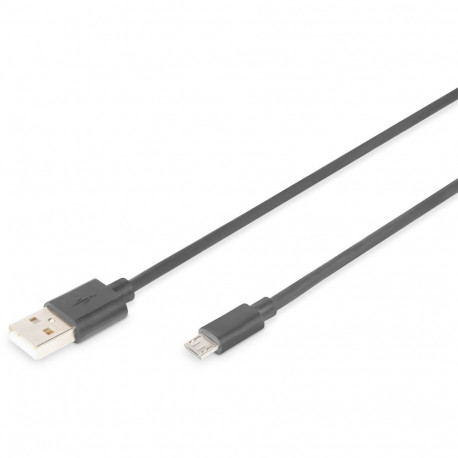 "DIGITUS USB 2.0 Anschlusskabel Typ A -mikro B St/St 1.8m sch"