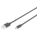 "DIGITUS USB 2.0 Anschlusskabel Typ A -mikro B St/St 1.0m. sw"