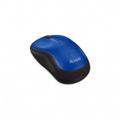 "Equip Optische Maus kabellos USB Komfort R+L blau"