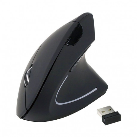 "Equip Optische Ergonomic Maus kabellos USB Rechtshänder sw"