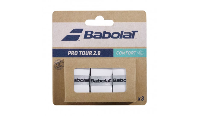 Owijki Babolat Pro Tour 2.0 Comfort 3 szt. białe 653053