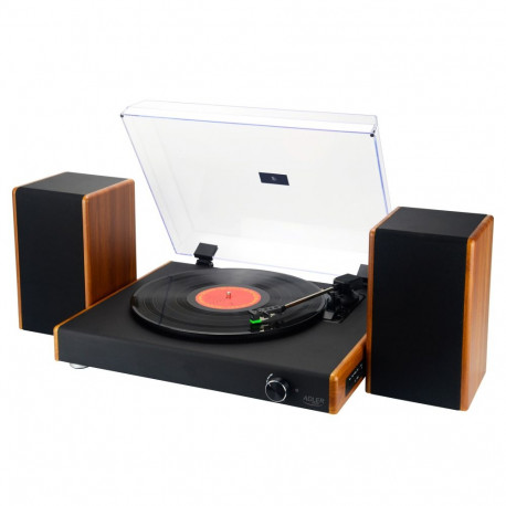 Adler AD 1915 Turntable with USB|Bluetooth|USB recording function and 2 speakers