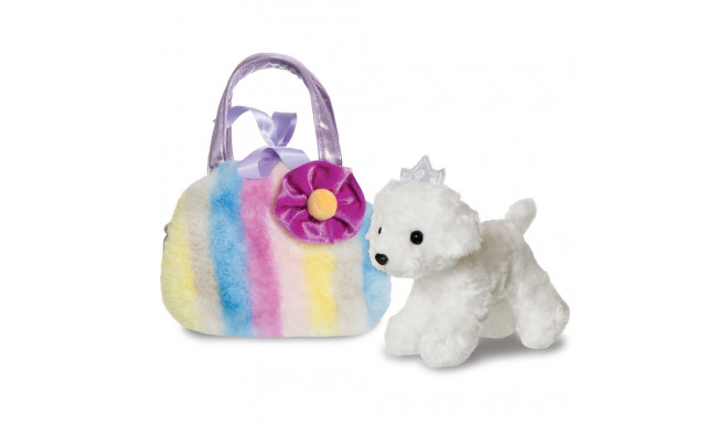 AURORA Fancy Pals plüüspeni lillakas kotis, 20 cm