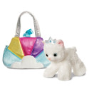 AURORA Fancy Pals plüüsist printsesskass sinises kotis, 20 cm