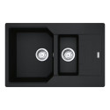 Franke sink, one and a half bowl, built-in, Fragranit+ Urban UBG 651-78 Onyx