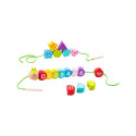 Tooky Toy TOOKY TOY Wooden Laced Caterpillar For Threading Skill