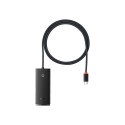 Baseus Lite seeria USB HUB 1x USB-C + 4x USB-A 3.0 (WKQX030401)