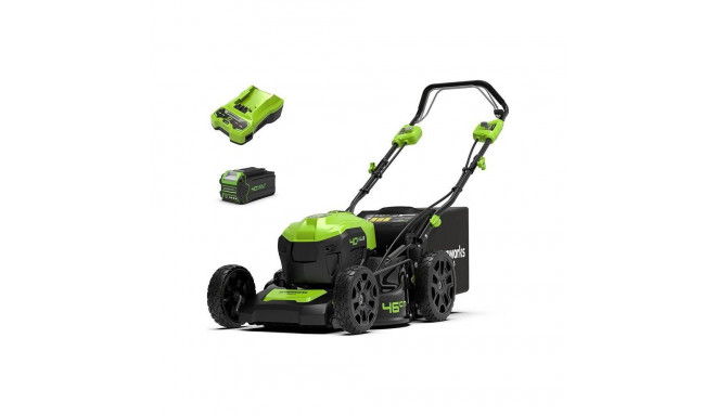 Greenworks 40V cordless lawn mower Battery-powered lawn mower 46cm set, charger + 1 4Ah battery (GD4