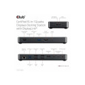 CLUB 3D Thunderbolt 4 sertifitseeritud 16-ühes Quadra ekraanide dokkimisjaam DisplayLinkiga